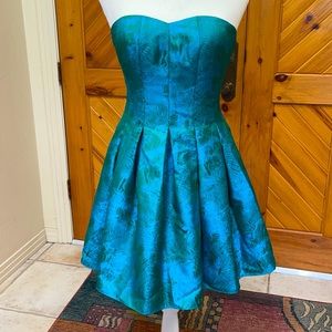 Aqua Strapless Dress
